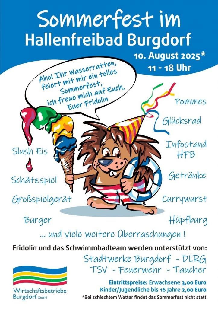 sommerfest im hallenfreibad burgdorf 2025