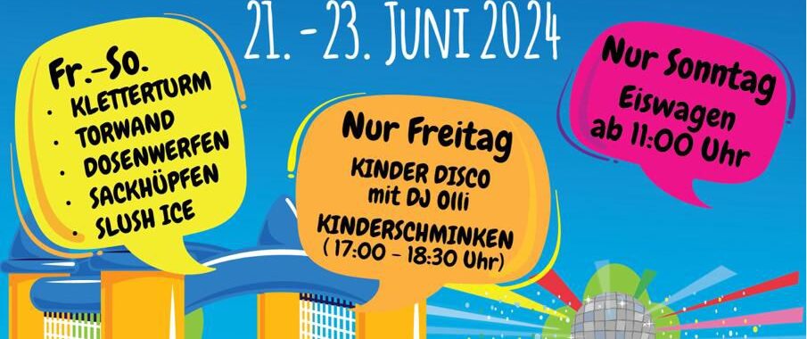 Kinderparty Jubiläumsfeier FC Pfeil Broistedt 2024 Event Poster