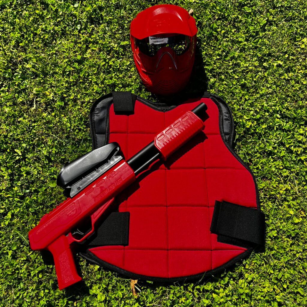kinder paintball mieten kinderevents sehnde spieler set rot