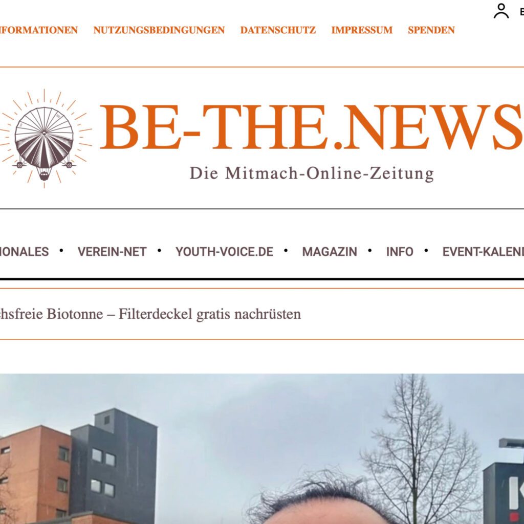 be the news buergerjournalisten e v website